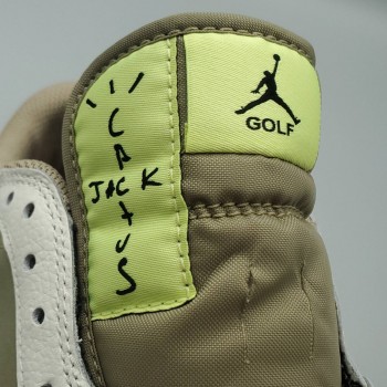 Travis Scott x Air Jordan 1 Low Golf Neutral Olive/Black-Sail FZ3124-200 -  SoleSnk