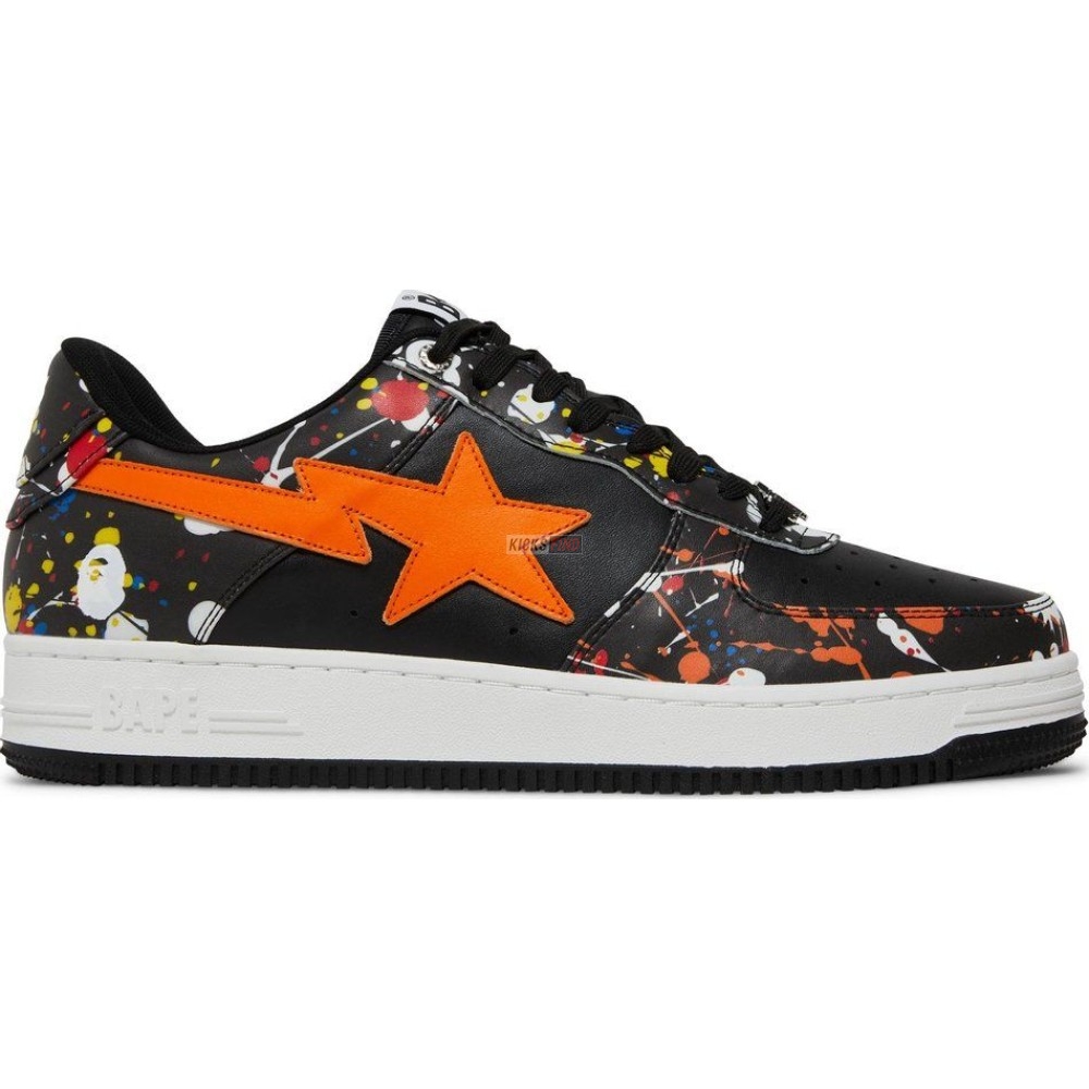 Bapesta Low ''Paint Splatter - Black''