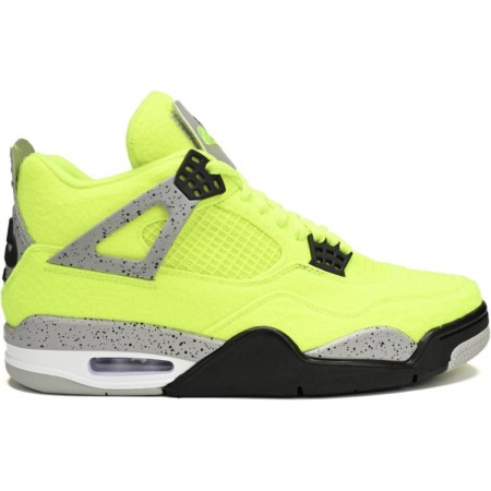 Tagz x Air jordan 4 'Plush Fluorescent Yellow'