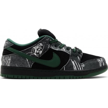 THERE Skateboards x Dunk Low SB 'Black Gorge Green'