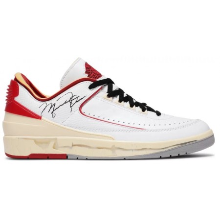 Off-White x Air Jordan 2 Retro Low SP 'White Varsity Red'