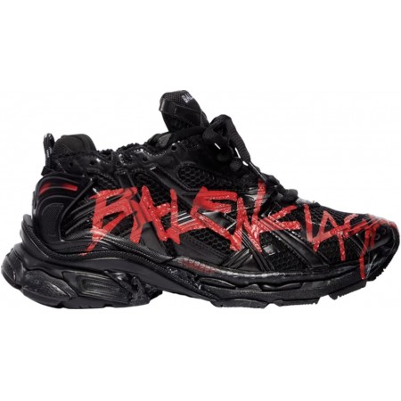 Balenciag* Runner Sneaker 'Graffiti - Black Red'