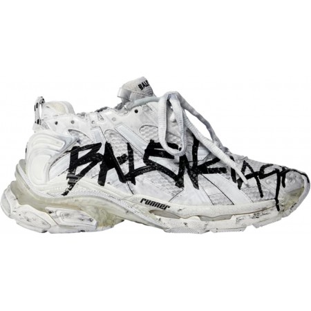 Balenciag* Runner Sneaker 'Graffiti - White Black'