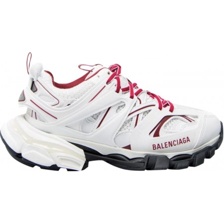 Balenciag* Track Sneaker 'White Burgundy'