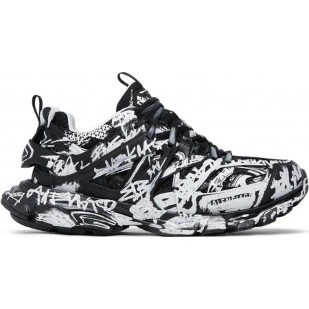 Balenciag* Track Sneaker 'Graffiti - Black White'