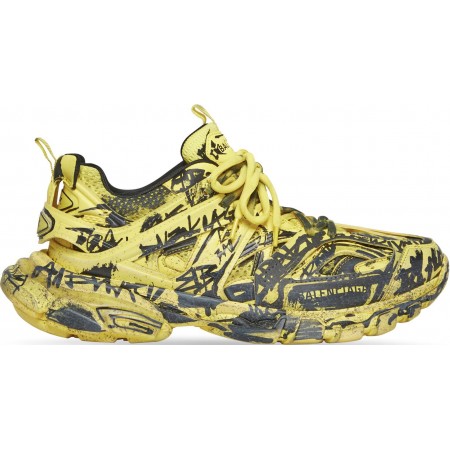 Balenciag* Track Sneaker 'Graffiti - Yellow Black'