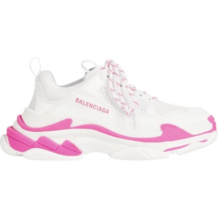 Balenciag* Wmns Triple S Sneaker 'White Fluo Pink'