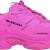 Balenciag* Wmns Triple S Sneaker 'All Over Logo - Fuchsia'