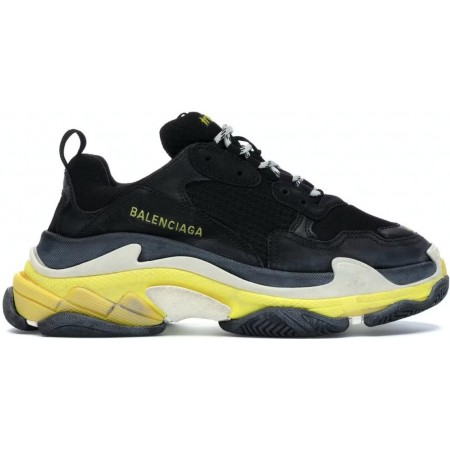 Balenciag* Wmns Triple S 'Black Yellow'