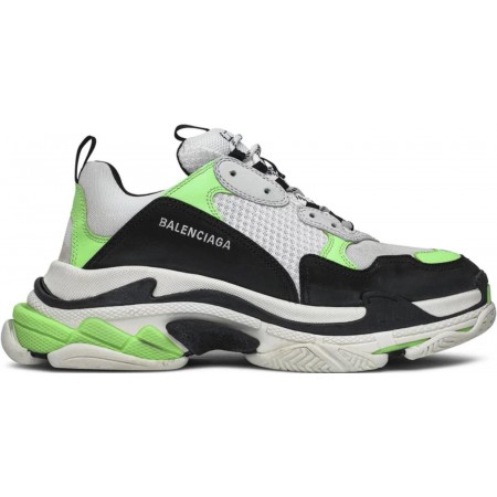 Balenciag* Triple S Sneaker 'White Green Fluo'