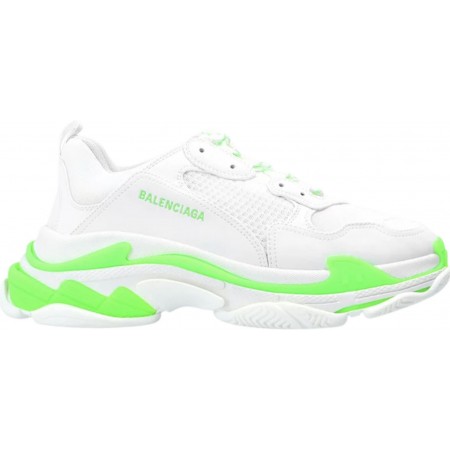 Balenciag* Triple S Sneaker 'White Fluo Green'