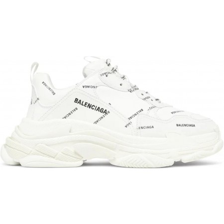 Balenciag* Triple S Sneaker 'Allover Logo - White'