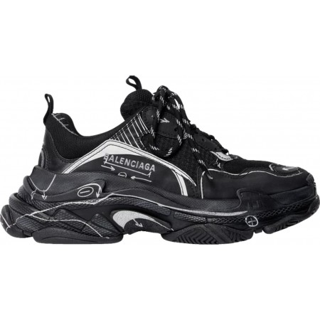 Balenciag* Triple S Sneaker 'Sketch - Black'