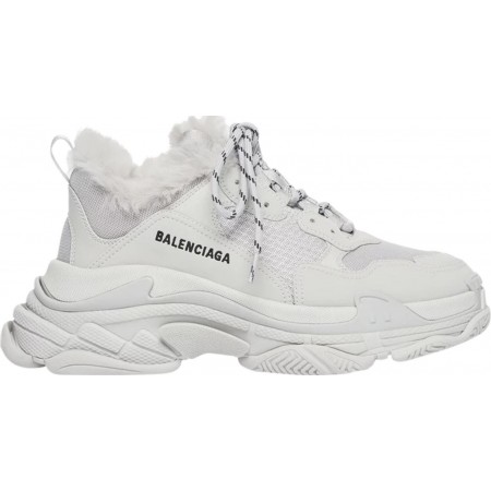 Balenciag* Triple S Sneaker 'Faux Fur - Grey'