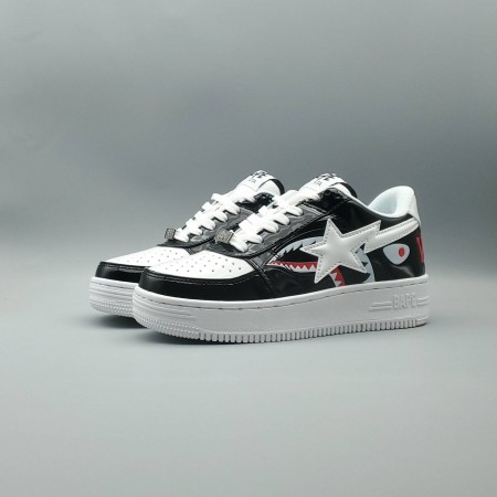 Bapesta Low M1 'Shark Face - Black'