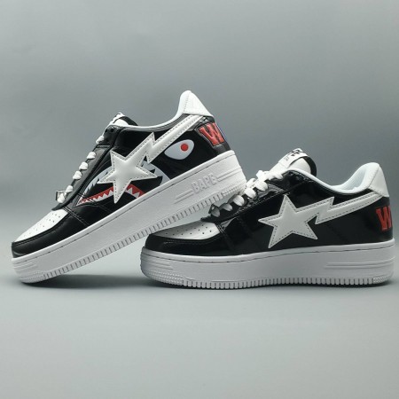 Bapesta Low M1 'Shark Face - Black'