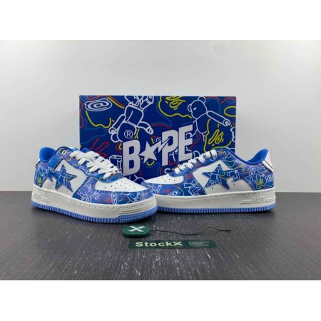 Medicom Toy x Bapesta Low M2 'Be@r Camo - Blue'