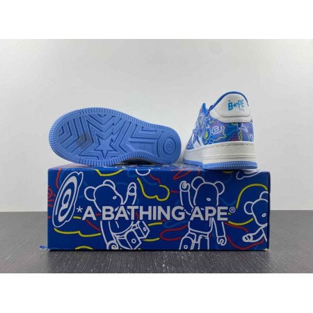 Medicom Toy x Bapesta Low M2 'Be@r Camo - Blue'