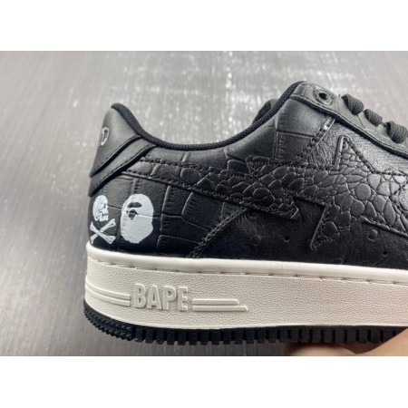 Neighborhood x Bapesta 'Black Crocodile & Ostrich'