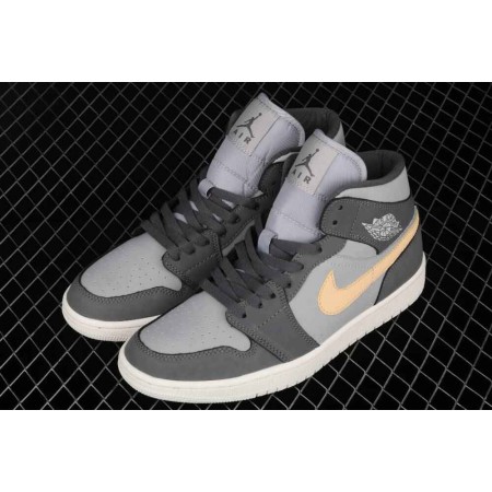 Wmns Air Jordan 1 Mid 'Iron Grey Onyx'