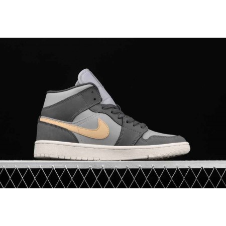 Wmns Air Jordan 1 Mid 'Iron Grey Onyx'