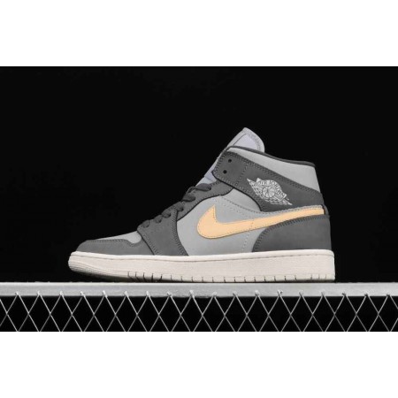 Wmns Air Jordan 1 Mid 'Iron Grey Onyx'