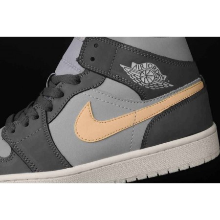 Wmns Air Jordan 1 Mid 'Iron Grey Onyx'