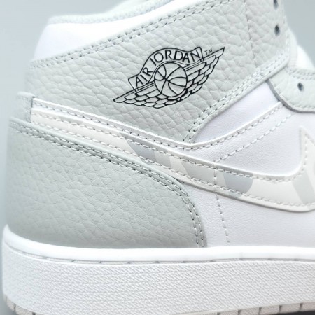 Air Jordan 1 Mid 'Swoosh Logo - Grey Camo'