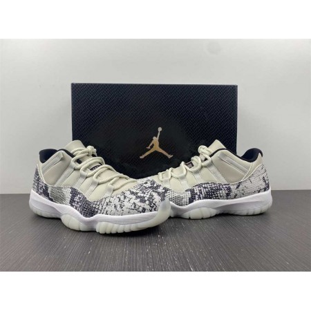 Air Jordan 11 Retro Low 'Light Bone Snakeskin'