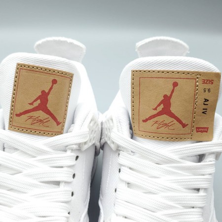 Levi's x Air Jordan 4 Retro 'White Denim'