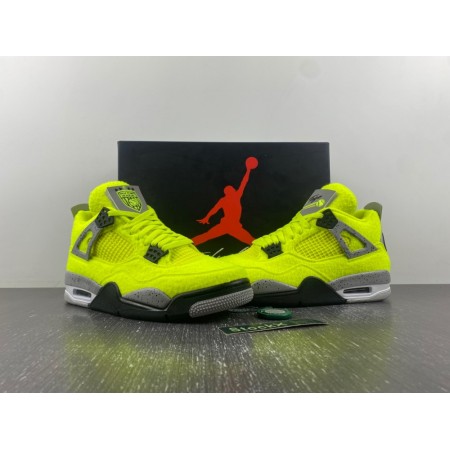 Tagz x Air jordan 4 'Plush Fluorescent Yellow'