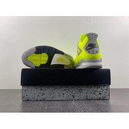 Tagz x Air jordan 4 'Plush Fluorescent Yellow'