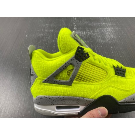 Tagz x Air jordan 4 'Plush Fluorescent Yellow'