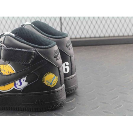 Supreme x NBA x Air Force 1 Mid 07 'Black'