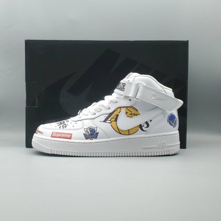 Supreme x NBA x Air Force 1 Mid 07 'White'