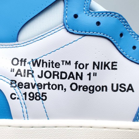 Off-White x Air Jordan 1 Retro High OG 'UNC'