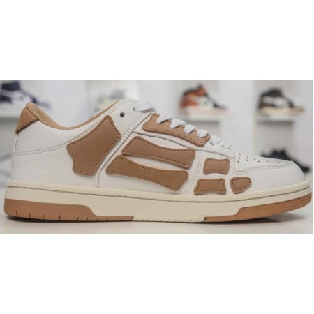 Amiri Skel Top Low 'White Brown'