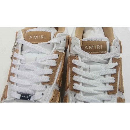 Amiri Skel Top Low 'White Brown'