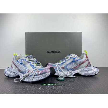 Balenciag* 3XL Sneaker 'Worn-Out - White Blue Red'