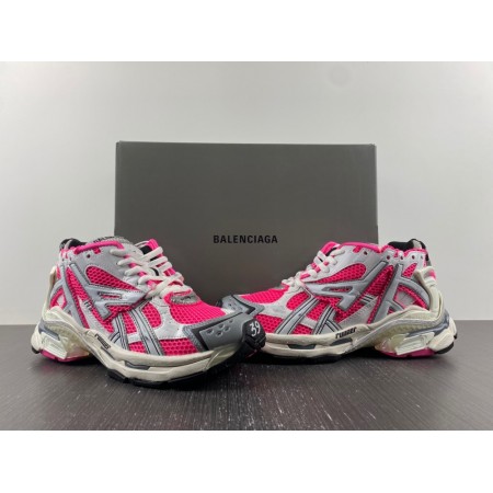 Balenciag* Wmns Runner Sneaker 'White Neon Pink'