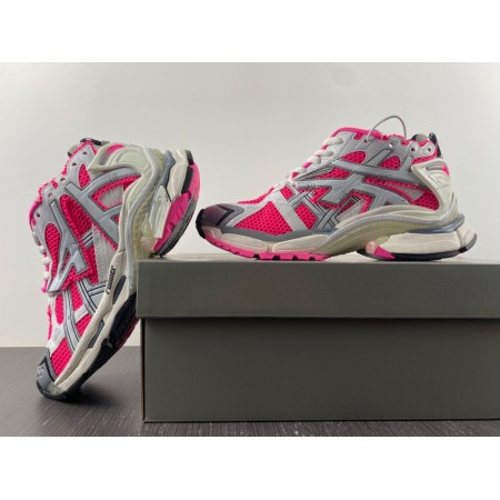 Balenciag* Wmns Runner Sneaker 'White Neon Pink'