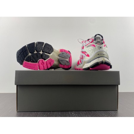 Balenciag* Wmns Runner Sneaker 'White Neon Pink'