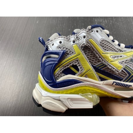 Balenciag* Runner Sneaker 'White Blue Yellow'