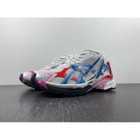 Balenciag* Runner Sneaker 'White Red Blue Pink'