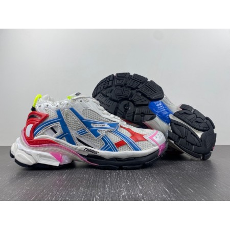 Balenciag* Runner Sneaker 'White Red Blue Pink'