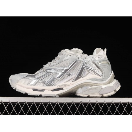 Balenciag* Runner Sneaker 'White Silver'