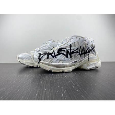 Balenciag* Runner Sneaker 'Graffiti - White Black'