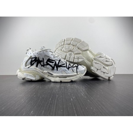 Balenciag* Runner Sneaker 'Graffiti - White Black'