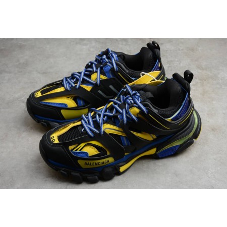 Balenciag* Track Trainer 'Black Yellow Blue'