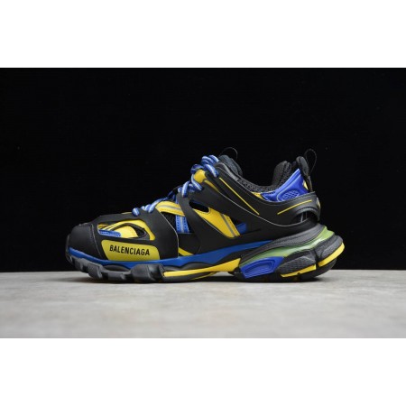 Balenciag* Track Trainer 'Black Yellow Blue'